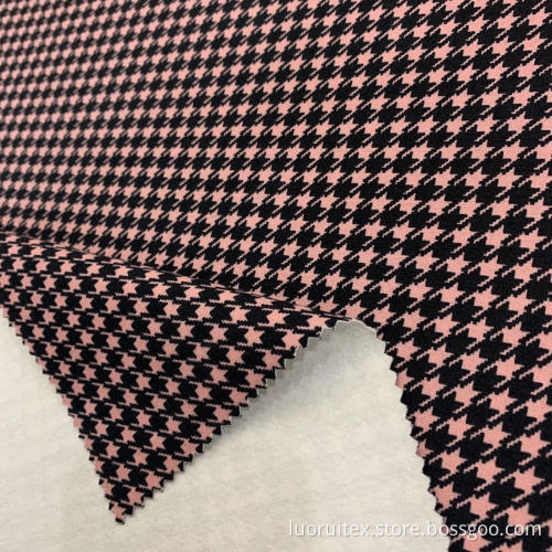 Werkseitig angepasste Hound Tooth Check Druckgewebe